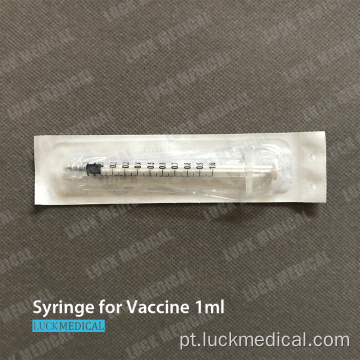 Descarte de seringa de vacina 1ml